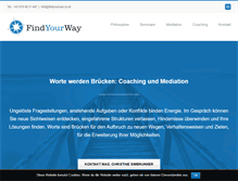 Tablet Screenshot of findyourway.co.at